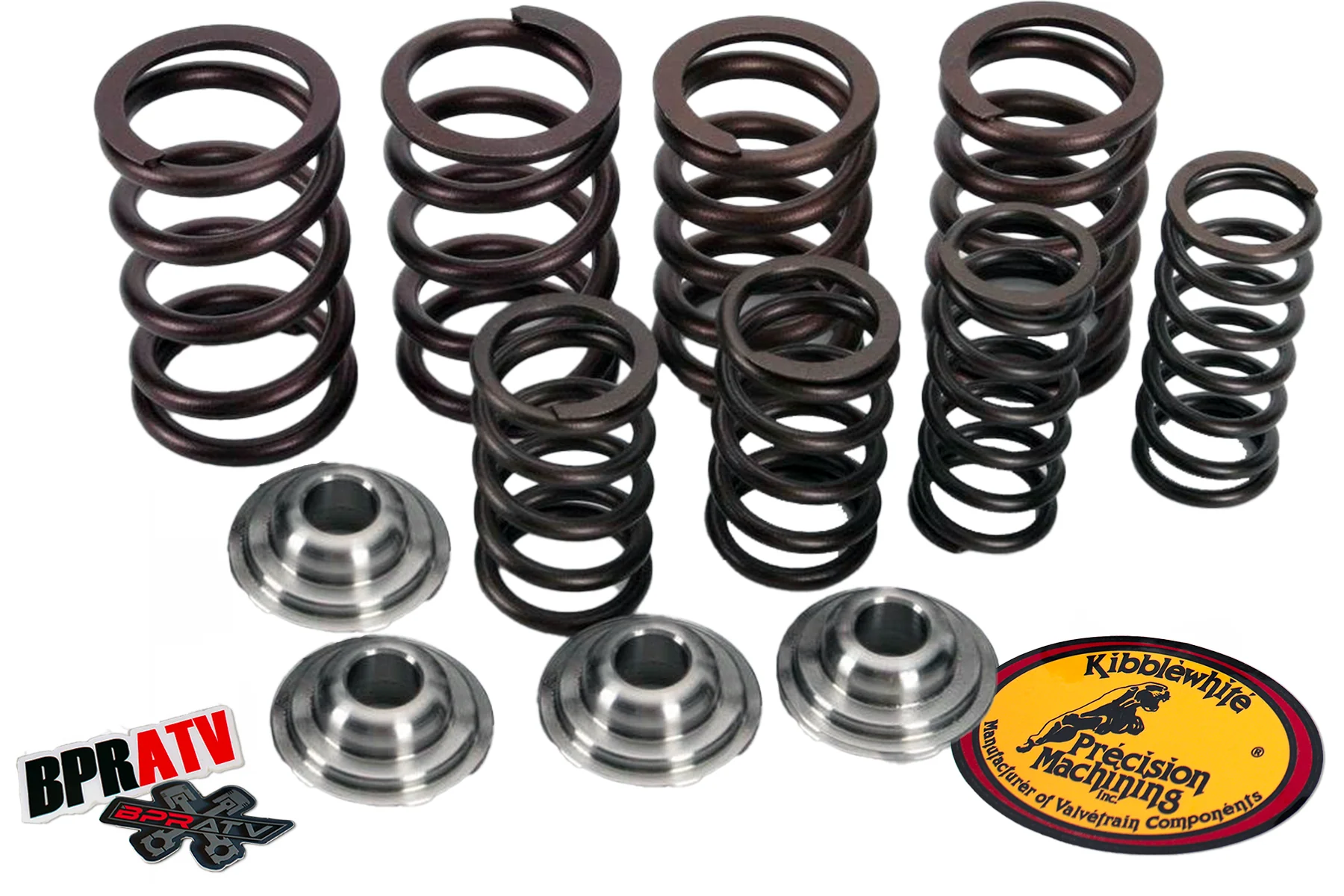Honda ATC350X Valve Spring Kit Kibblewhite Ti Retainers + Red Viton Seals '85 86 - Image 11