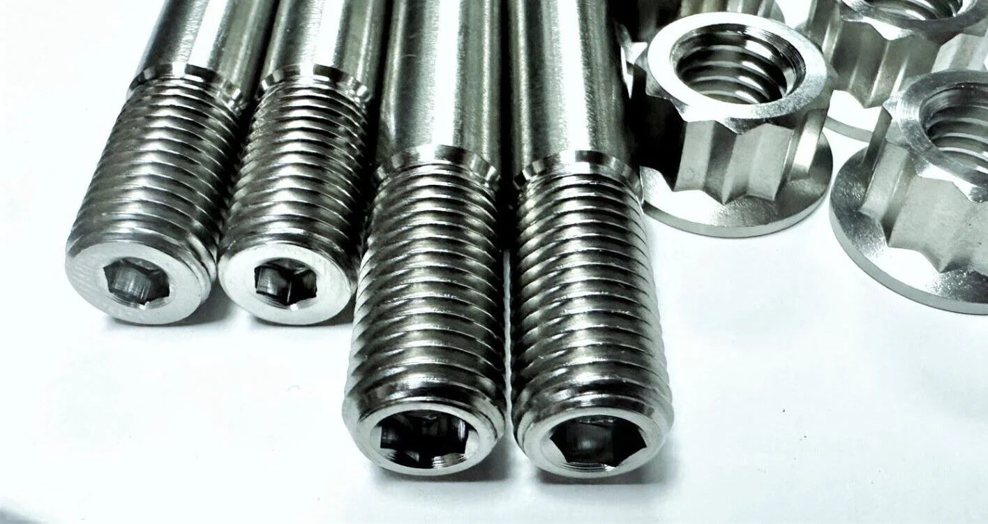 Honda CR250R Cylinder Head Studs TITANIUM Head Cylinder Crankcase Stud Nut Kit - Image 4