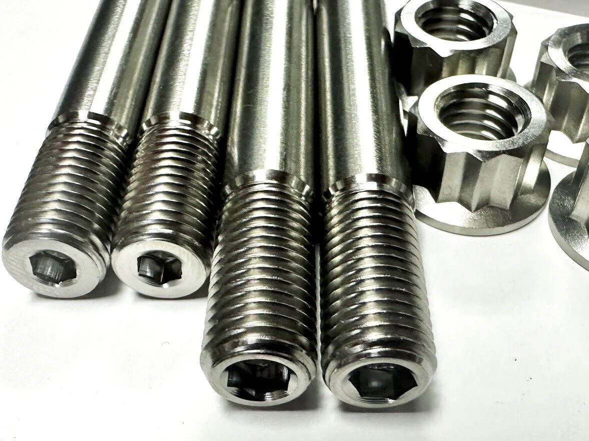 Honda CR250R CR 250R TITANIUM Cylinder Bolts Cylinder to Crankcase Stud Kit Nuts - Image 3