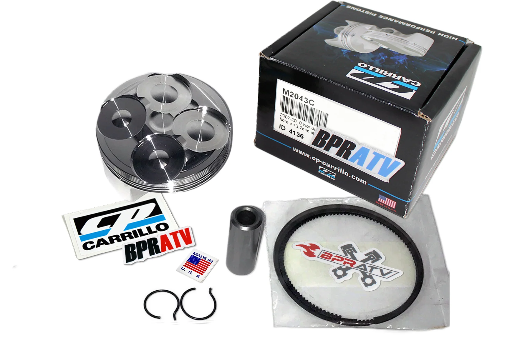 Honda CRF150R 150RB CP Carrillo Piston Kit OEM 13101-KSE-670 13:1 Pump Gas 07-25