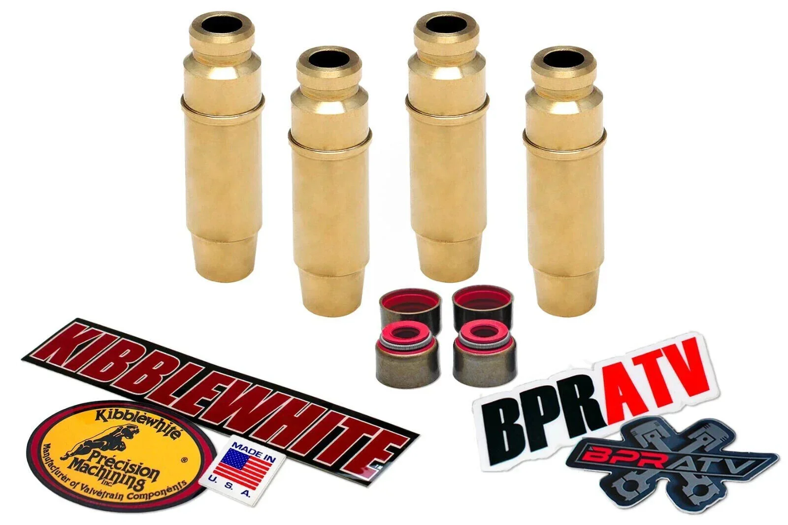 Honda CRF250R Kibblewhite Valve Guide Guides KPMI RED Viton Seals 2010-2015 USA