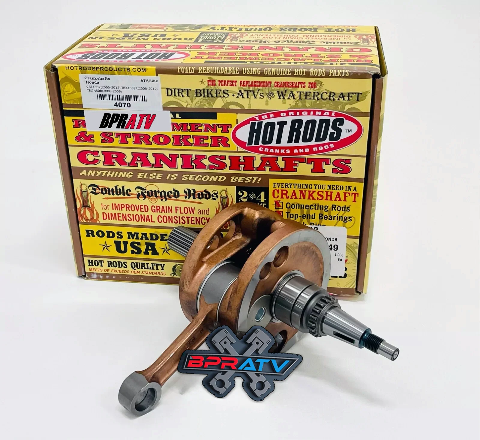 Honda CRF450X CRF 450X Hot Rods Crankshaft Main Crank Bearings & Seal Kit '05-17 - Image 2