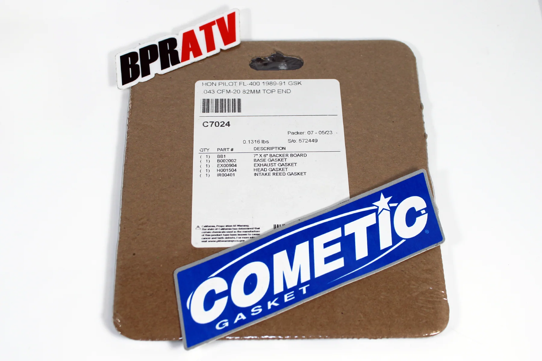 Honda Pilot FL400 81.50mm Bore Wiseco Piston Cometic Gasket Top End Rebuild Kit - Image 19