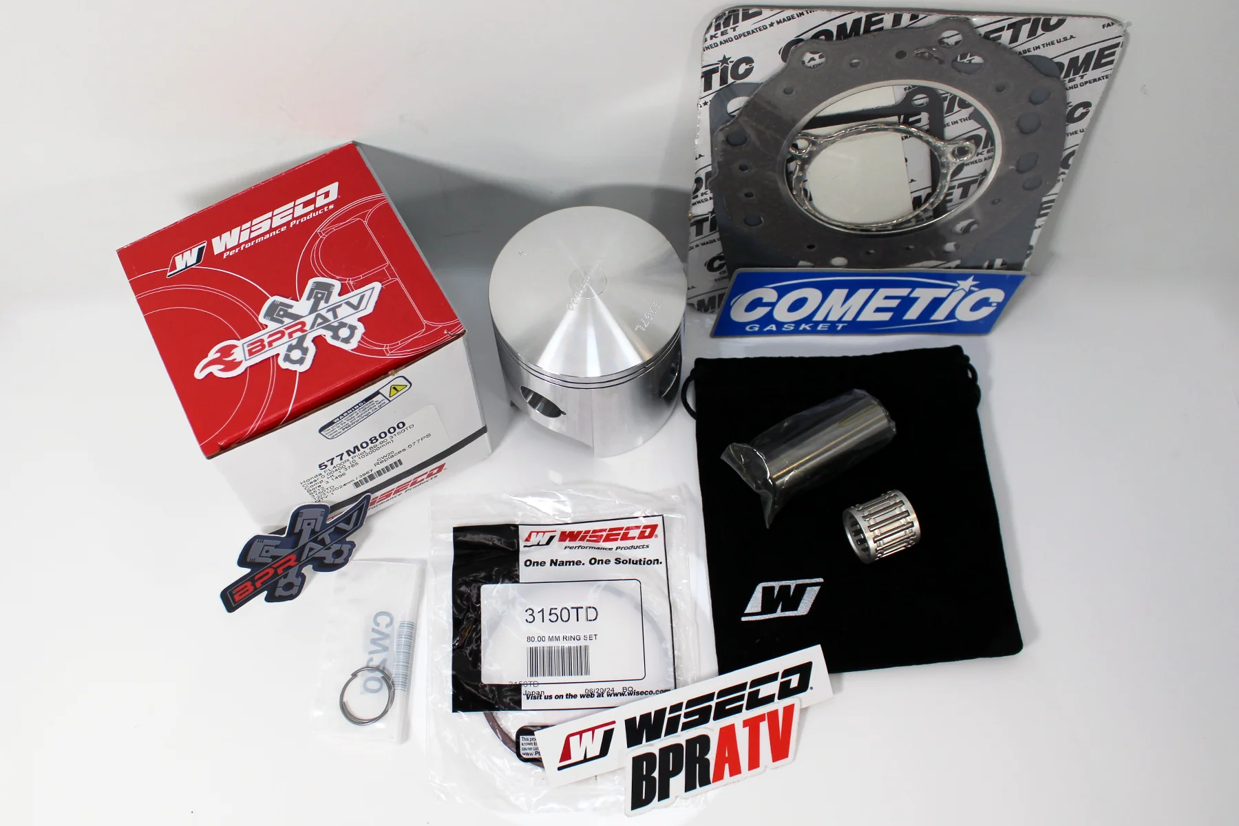 Honda Pilot FL400 81mm Big Bore Wiseco Piston Cometic Gasket Top End Rebuild Kit - Image 14