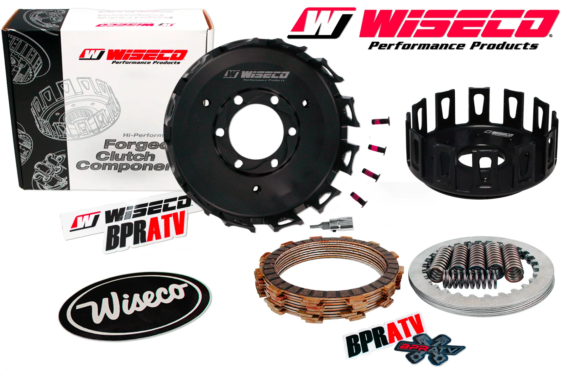Honda TRX 400EX 400X Wiseco Heavy Duty Forged Clutch Basket Kit 2005-2014 BPRATV - Image 21