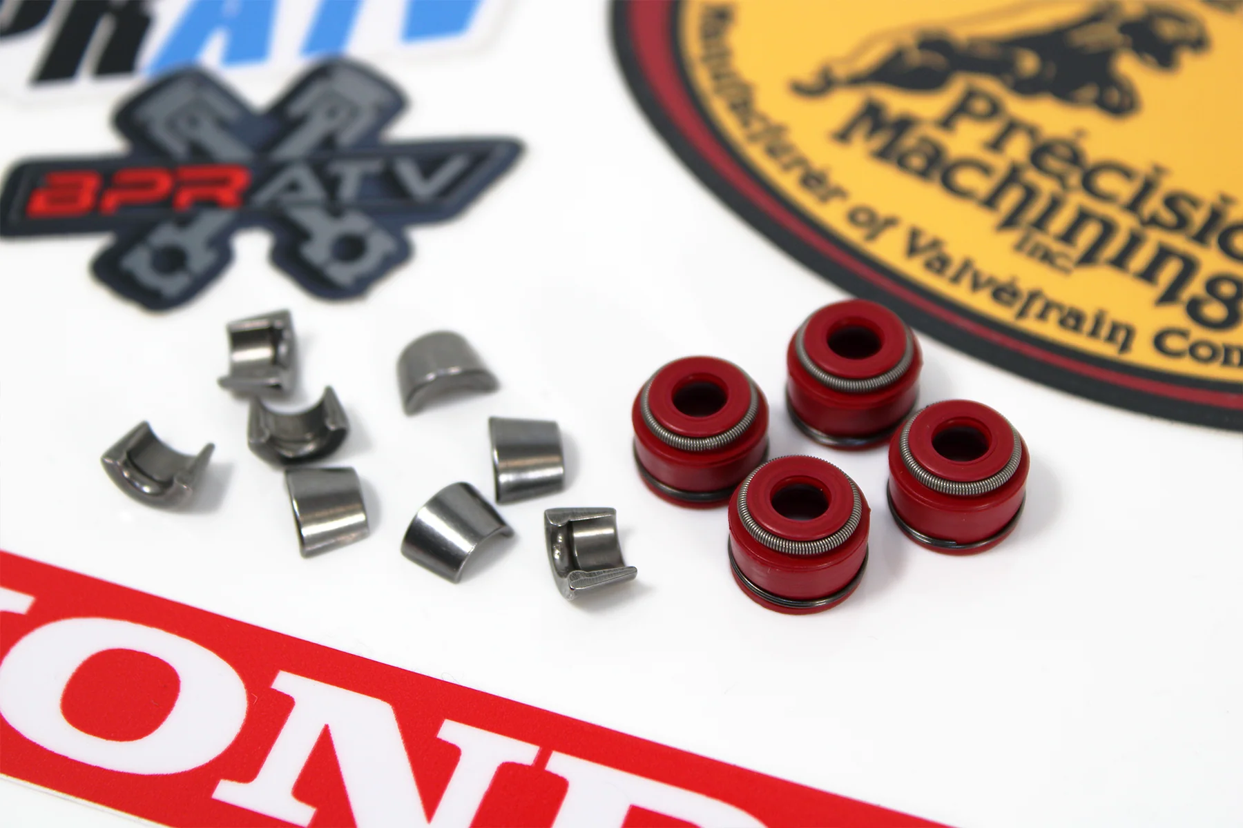 Honda TRX 400EX 400X XR400R Valve Keepers Cotters Kit with Red Kibblewhite Seals - Image 16