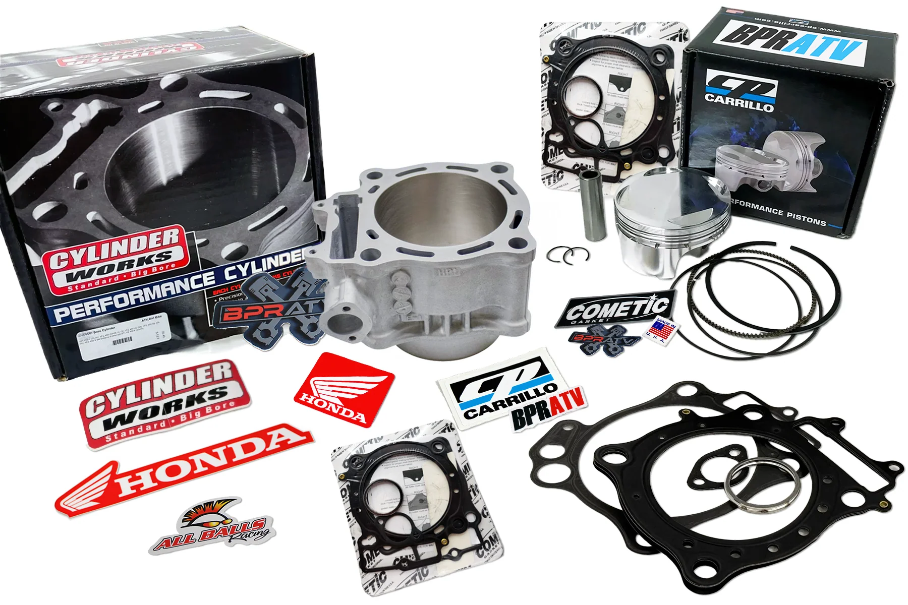 Honda TRX 450R 2004-2005 97mm CP 13.5:1 RACE Gas Big Bore Top End Cylinder Works