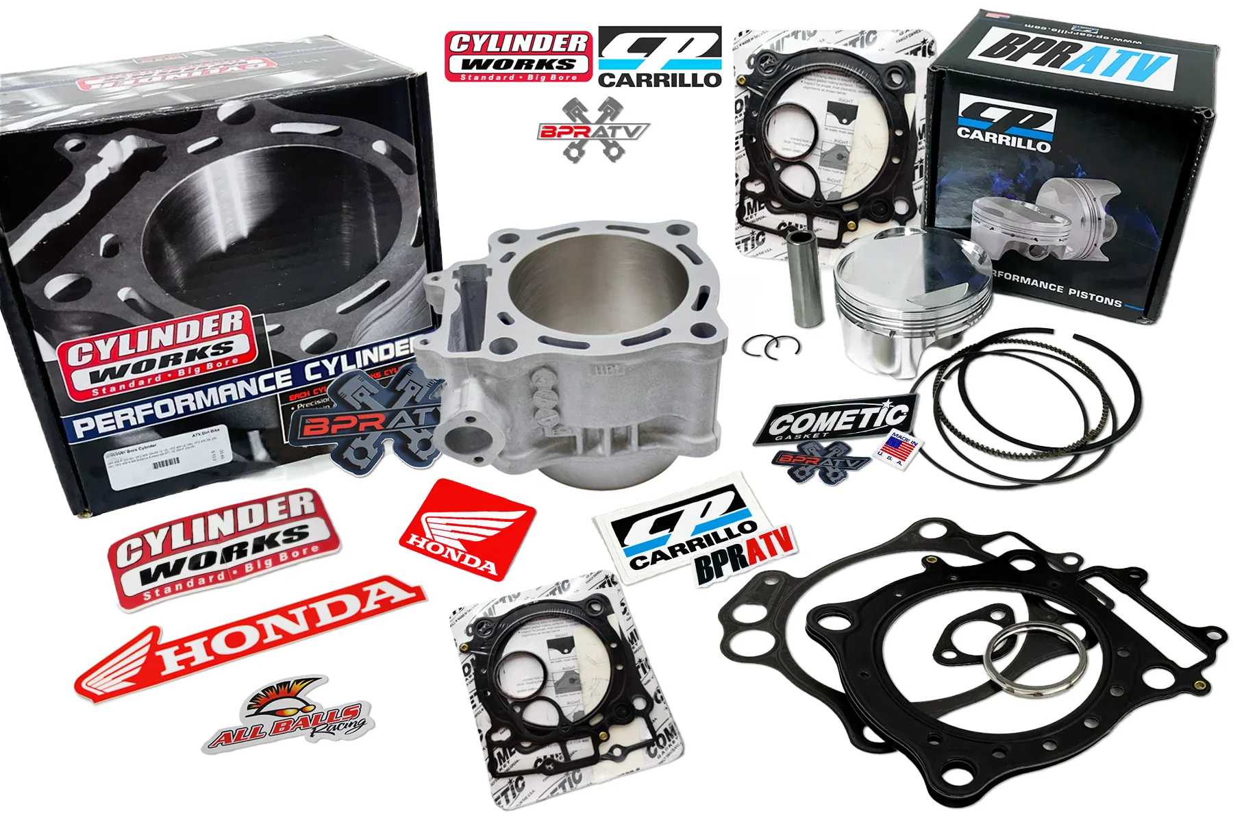 Honda TRX 450R 2004-2005 97mm CP 13.5:1 RACE Gas Big Bore Top End Cylinder Works - Image 4