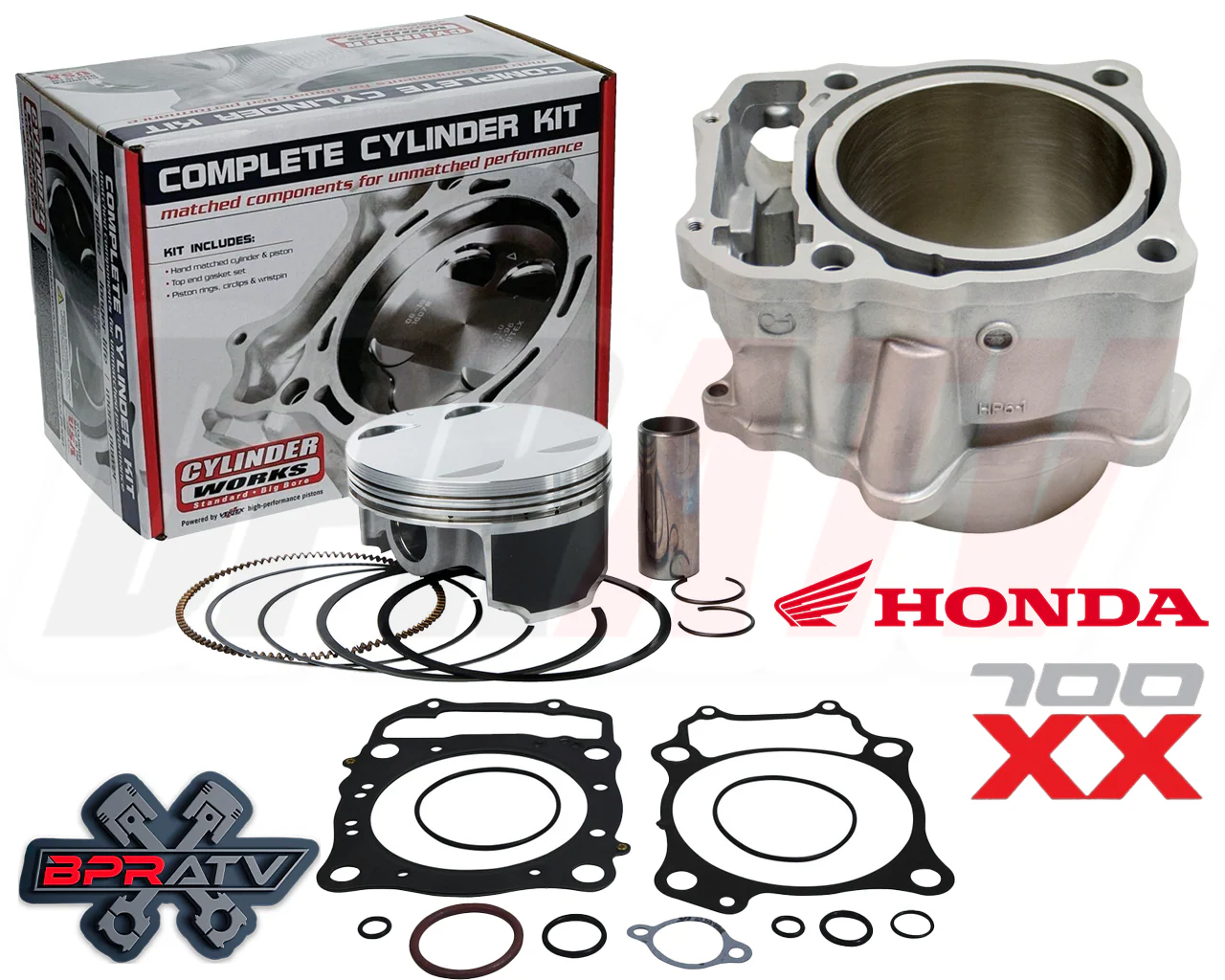 Honda TRX 700XX 105mm +3 727cc Cylinder Works BIG BORE Top End End Rebuild Kit - Image 3