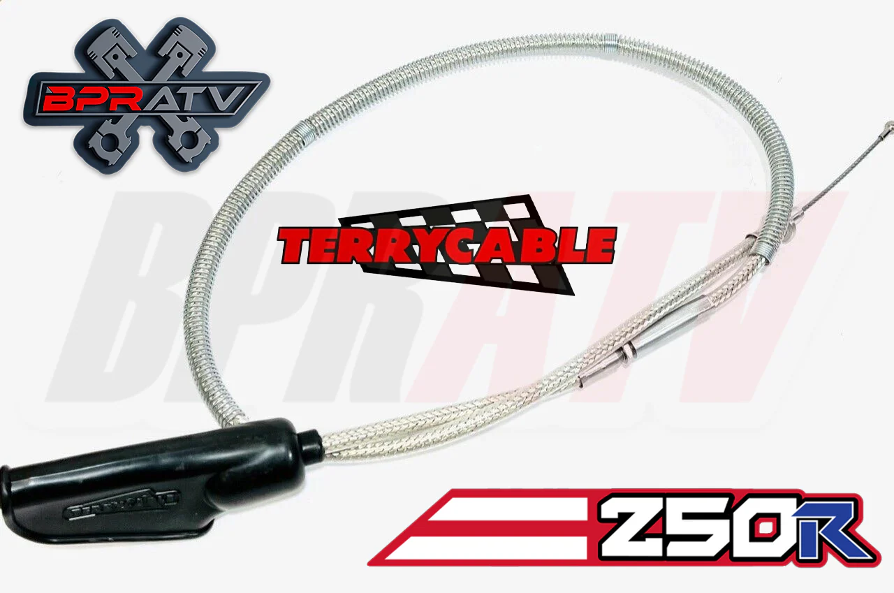 Honda TRX250R TRX ATC 250R Steel Braided Terry Thumb Throttle Clutch Cable 85-89 - Image 10