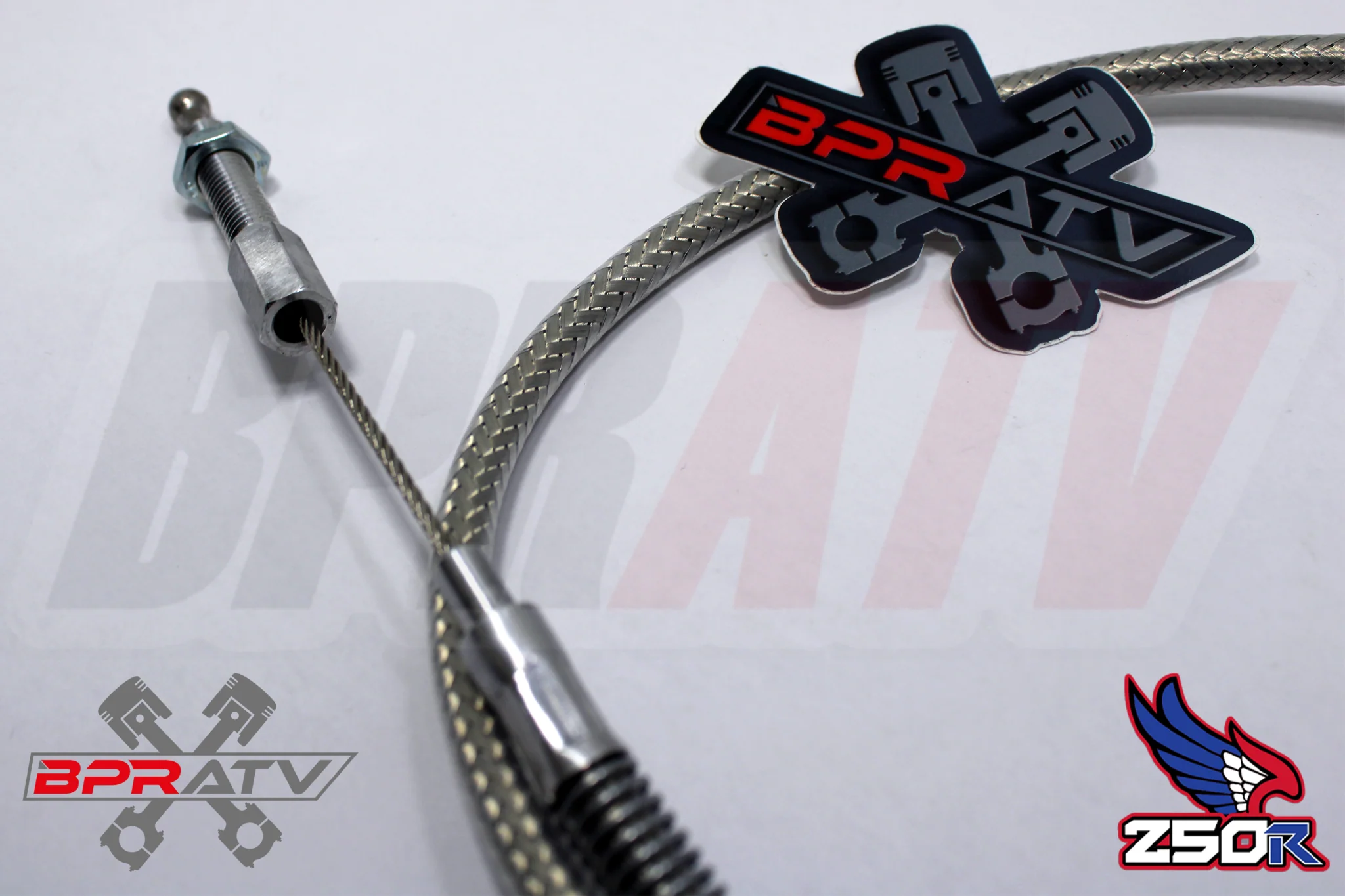 Honda TRX250R TRX ATC 250R Steel Braided Terry Thumb Throttle Clutch Cable 85-89 - Image 13