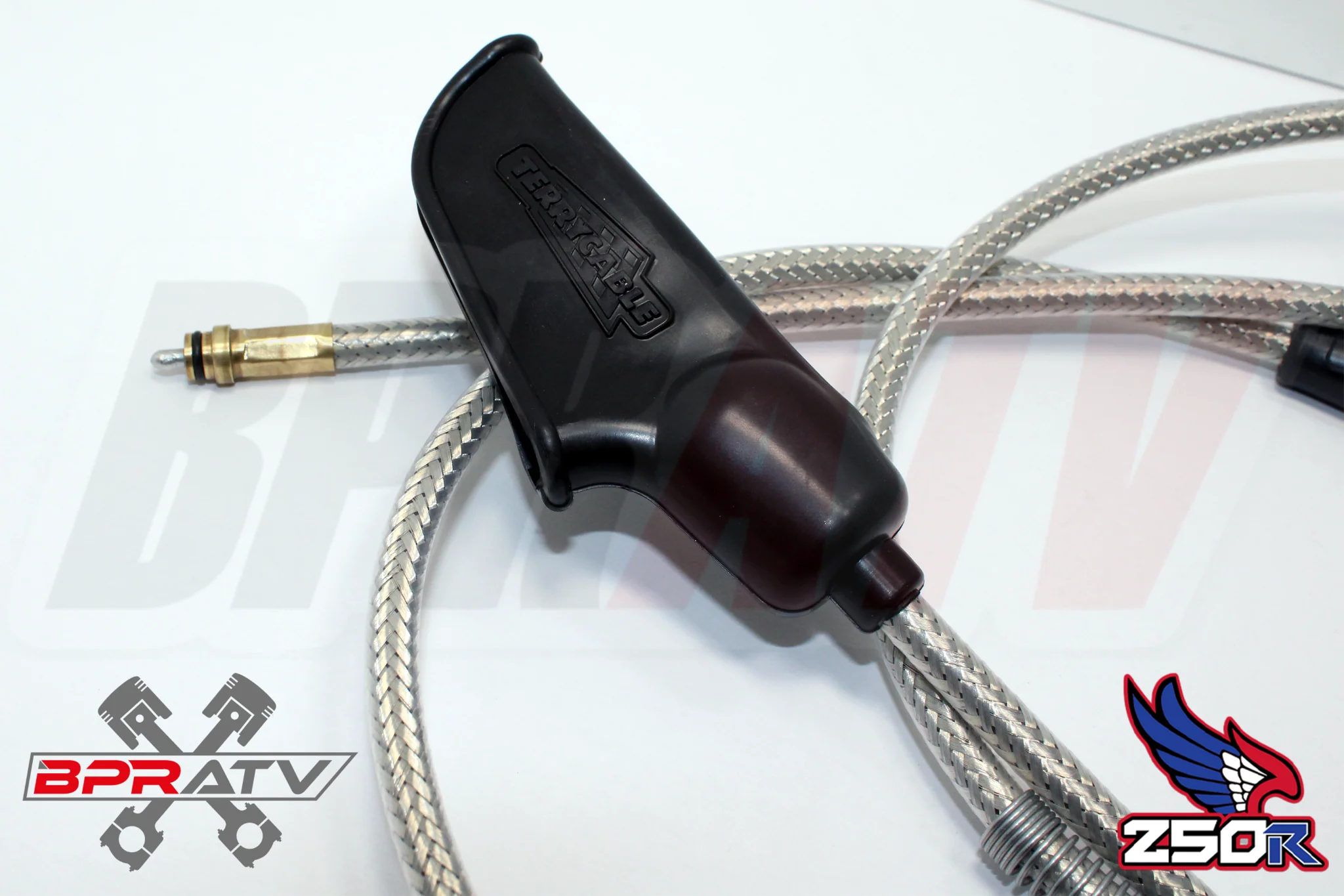 Honda TRX250R TRX ATC 250R Steel Braided Terry Thumb Throttle Clutch Cable 85-89 - Image 9