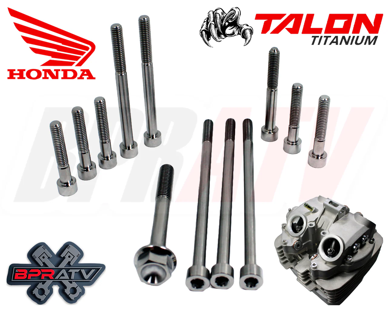 Honda TRX400EX 400EX TITANIUM Cylinder Head Valve Cover Bolts & EXHAUST STUD KIT - Image 2