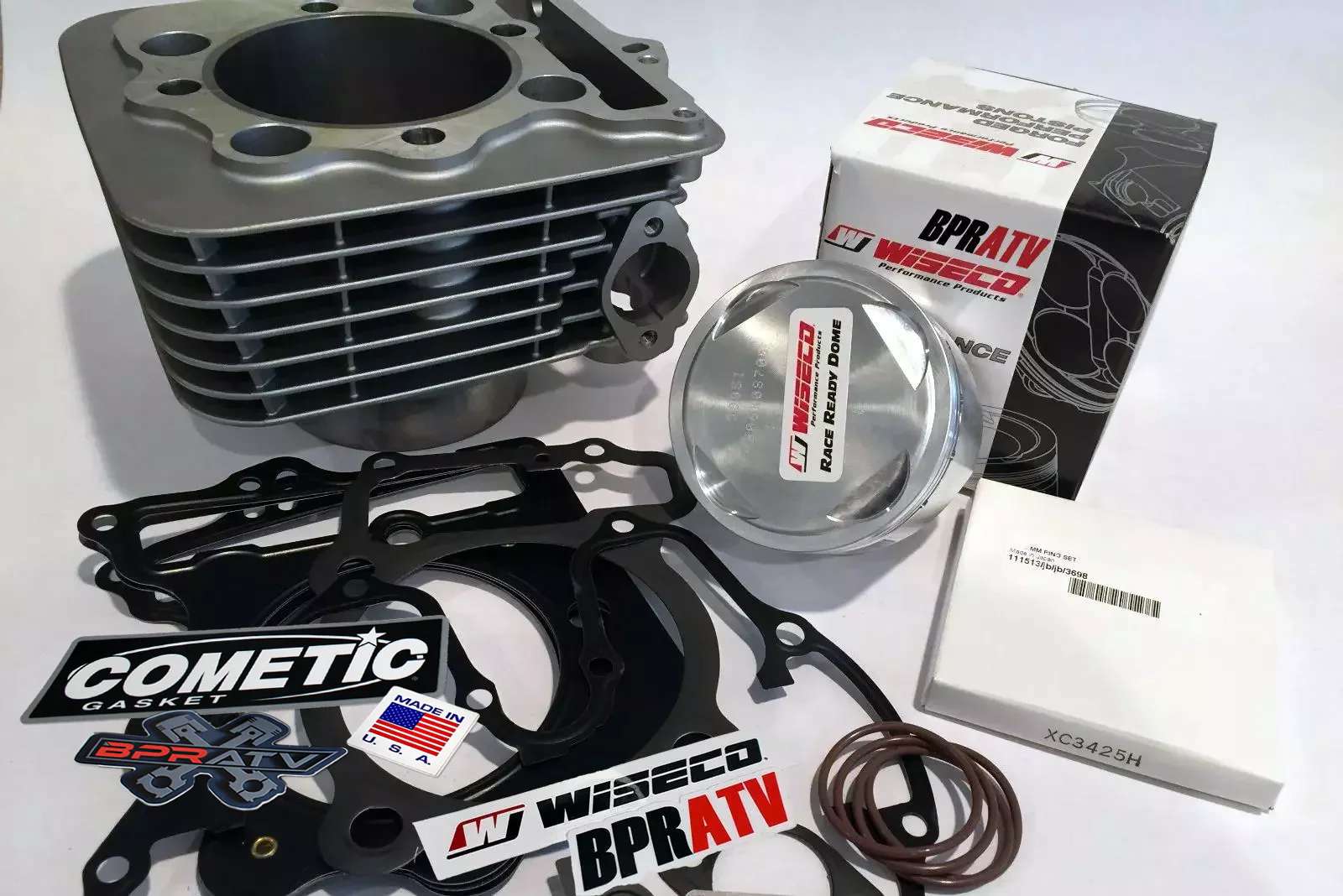Honda TRX400EX 400X 85mm 400cc Stock Bore Top End Rebuild Kit Wiseco Cometic NEW - Image 2