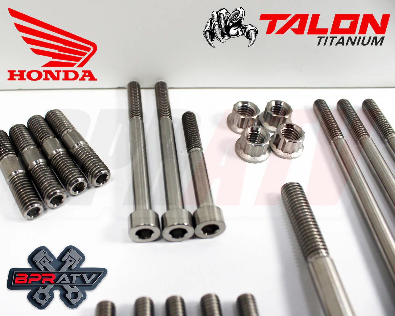 Honda TRX400EX TRX 400EX TITANIUM Exhaust Stud Kit & Head Valve Cover Bolt Kit - Image 9