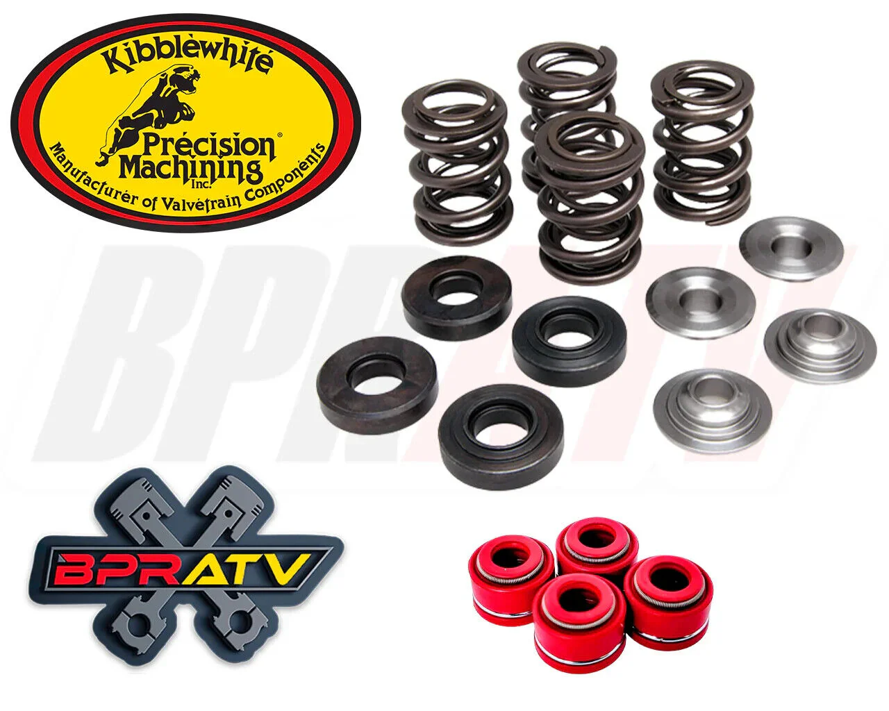 Honda TRX450R TRX 450R 450ER Kibblewhite Valves Titanium Springs Piston Cometic - Image 11