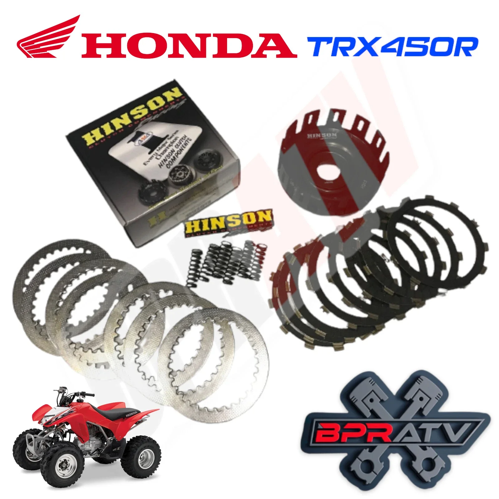 Honda TRX450R TRX 450R TRX450ER Hinson Heavy Duty Clutch Billet Basket Fibers - Image 16