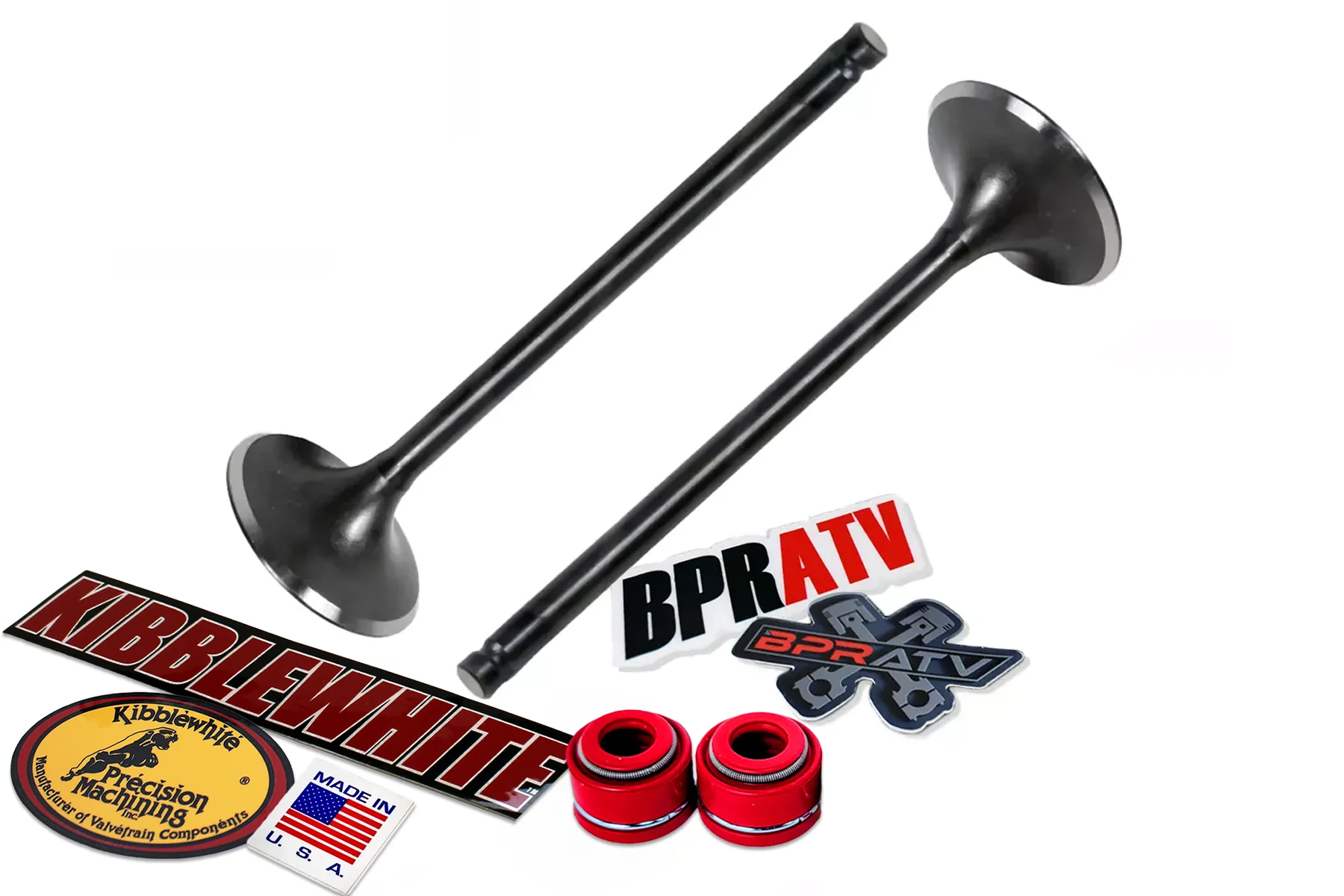Honda XR200R ATC 200 XL185 Kibblewhite Intake & Exhaust Valves RED Seals Kit USA - Image 13