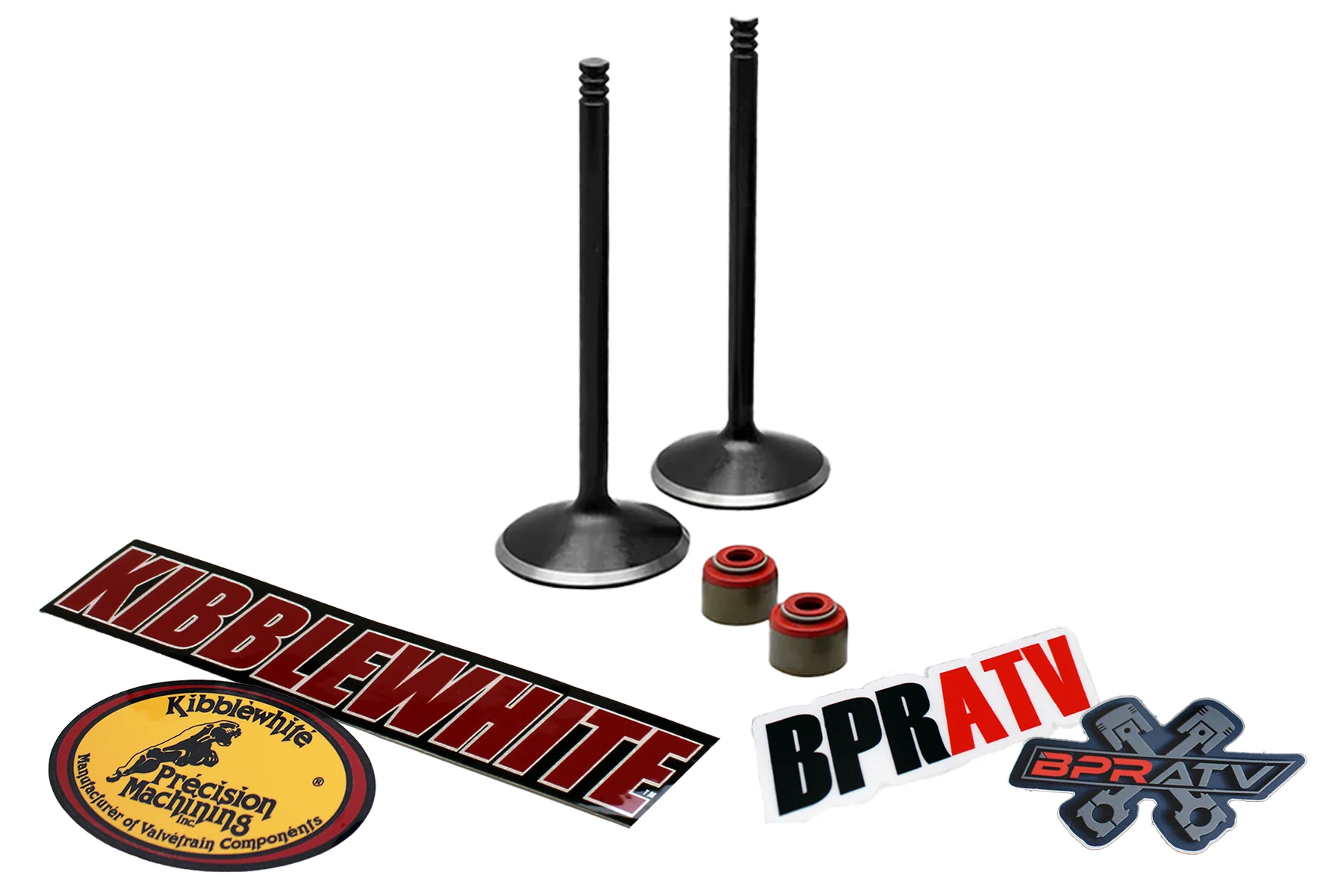 Honda XR200R ATC 200 XL185 Kibblewhite Intake & Exhaust Valves RED Seals Kit USA - Image 3