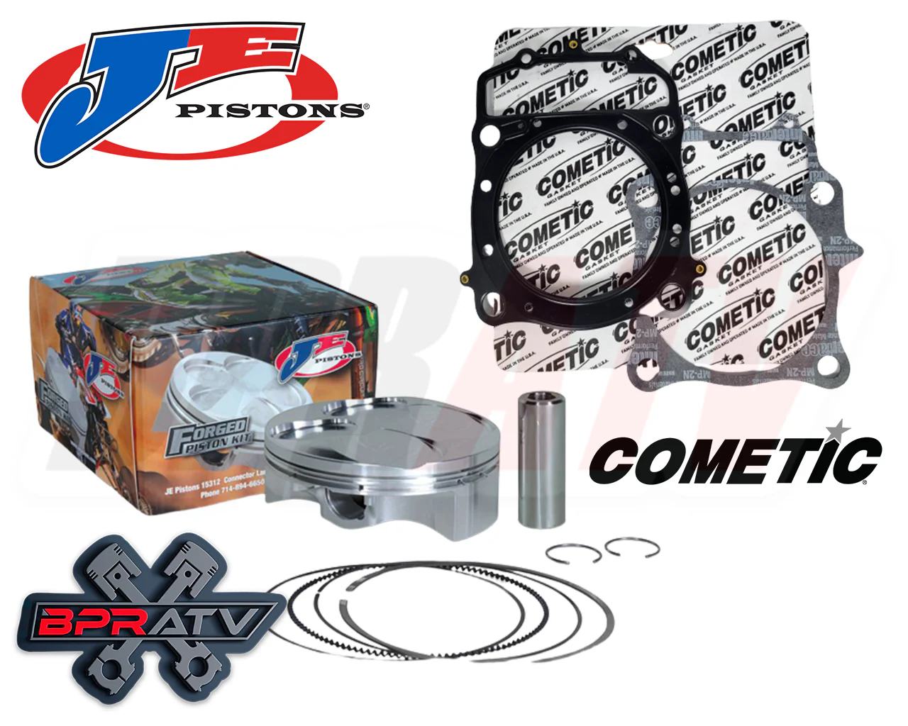Honda XR650L XR 650L 100mm OEM Stock Bore 11.25:1 JE Piston Cometic Gaskets Kit