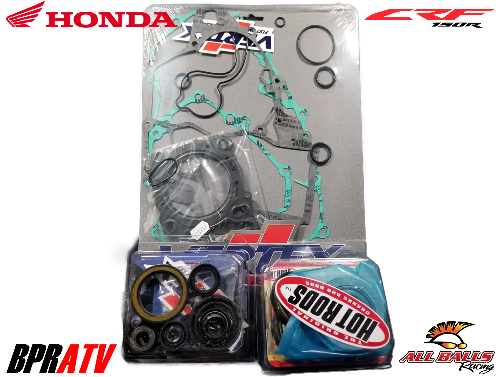 Hot Rods Bottom End Rebuild Kit Honda CRF150R CRF 150RB CP Wiseco Piston Gaskets - Image 12