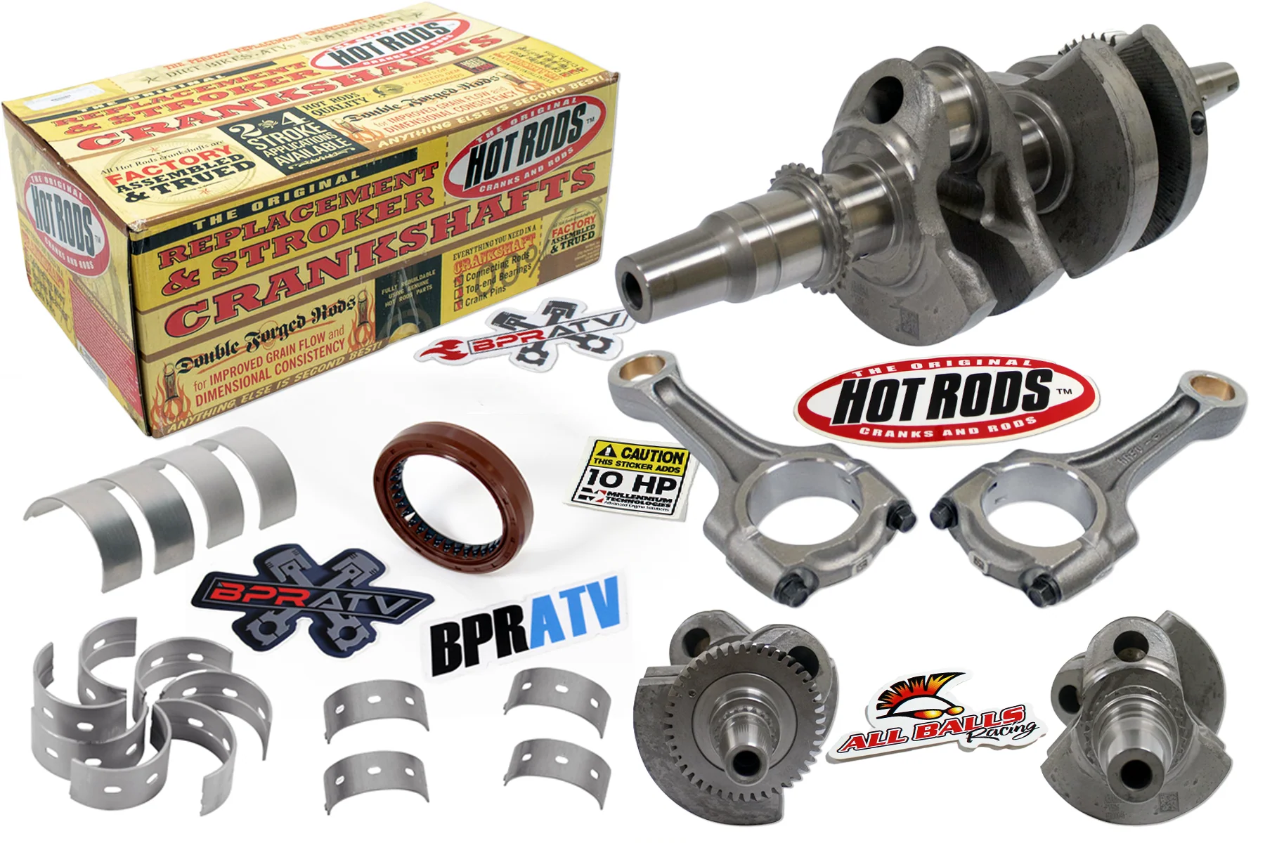 Hot Rods Crank Kit RZR Turbo Bearings Seal RZR Turbo Pro XP 4 Premium 2021–2023