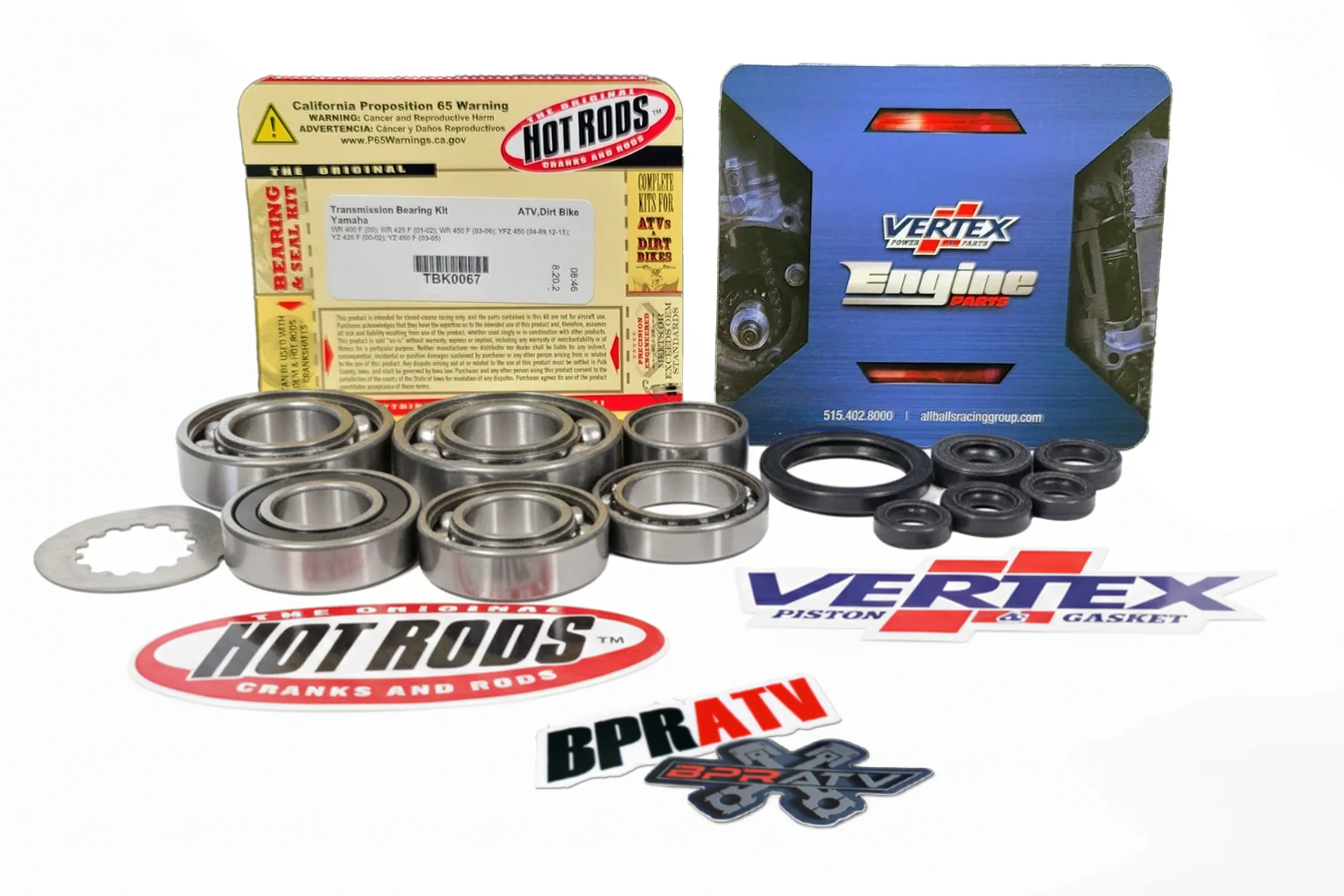 Yamaha YFZ450 Carb Model Transmission Bearing and Engine Seal Kit TBK0067 822238 - Image 2