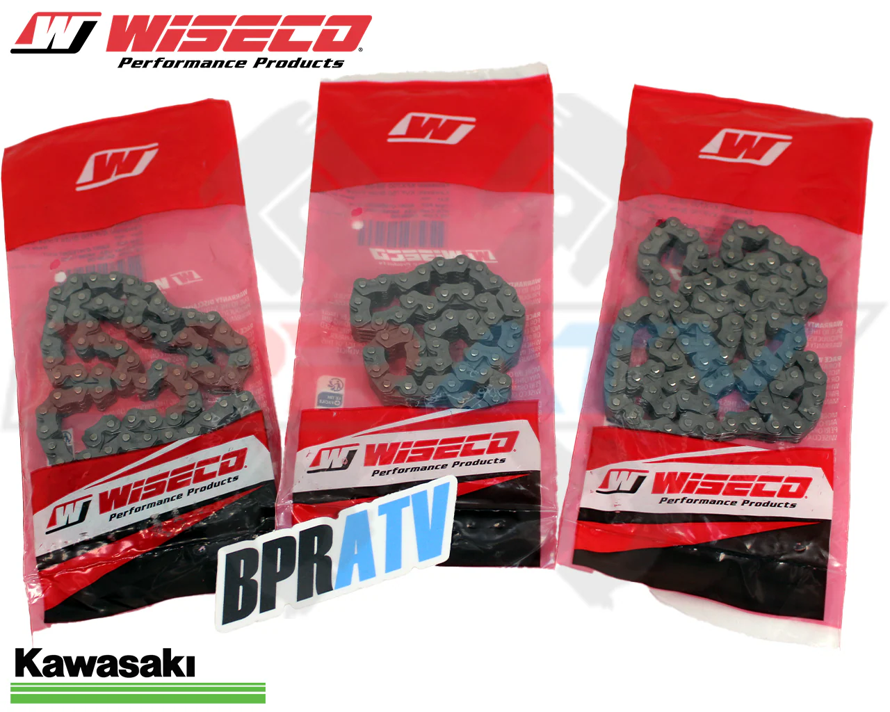 Kawasaki Brute Force 650 750 Teryx 750 Heavy Duty Wiseco Cam Timing Chains THREE - Image 5