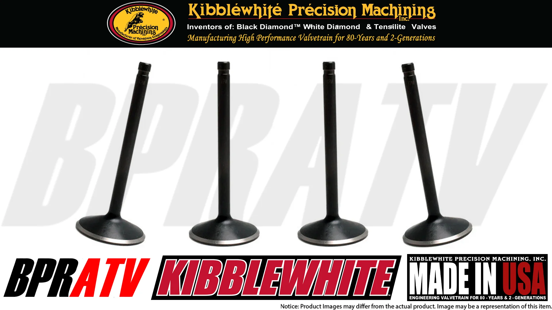Kawasaki Brute Force 650 KVF OEM Size Kibblewhite Intake Exhaust Valves Red Seal - Image 9