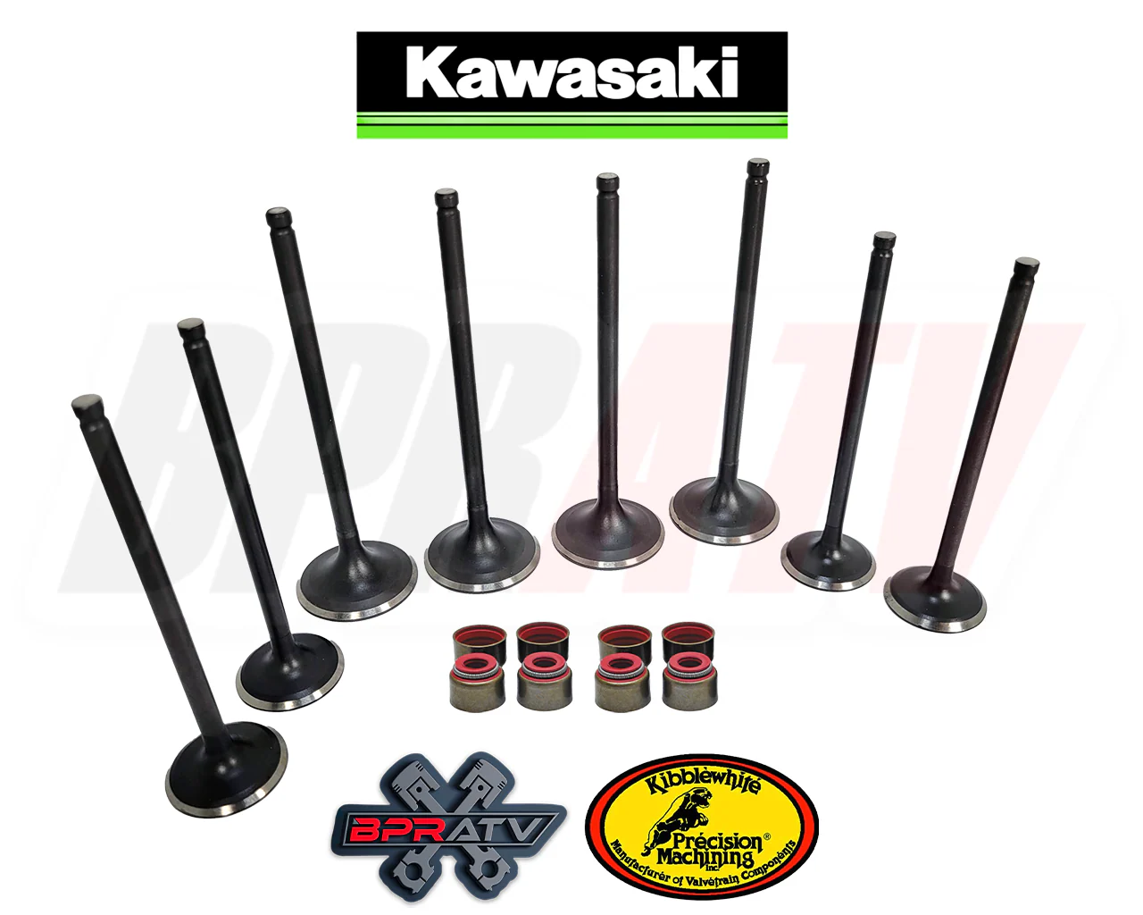 Kawasaki Brute Force 750 KVF 750 Replacement Kibblewhite Exhaust Valves RED Seal - Image 17