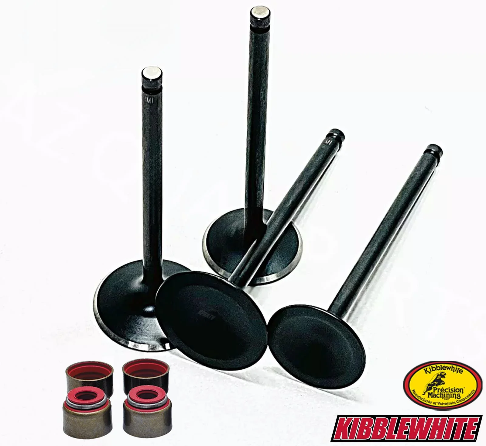 Kawasaki KFX700 KFX 700 OEM Replacement Kibblewhite Intake ONLY Valves RED Seals - Image 5