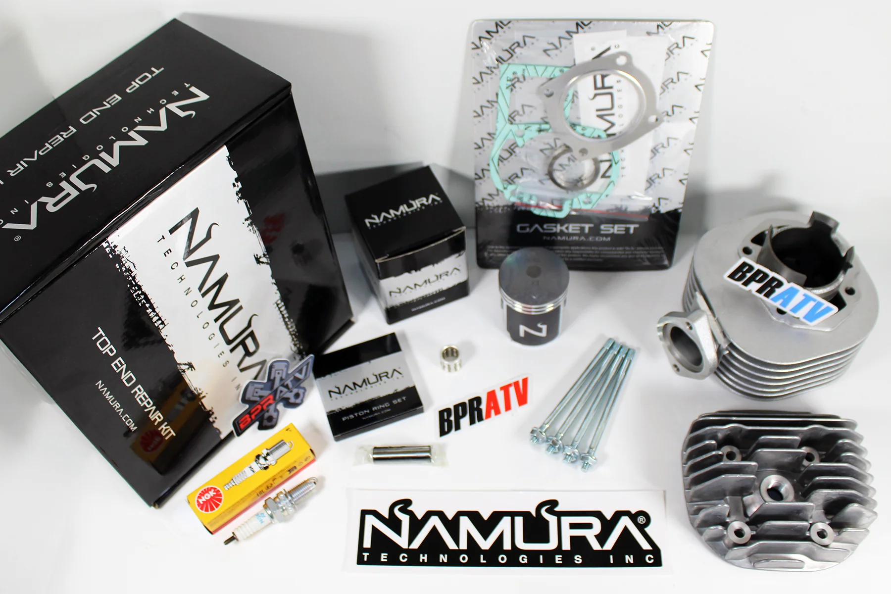 Kawasaki KFX80 KFX 80 Cylinder Head Namura Piston Gasket NGK Top End Rebuild Kit - Image 2