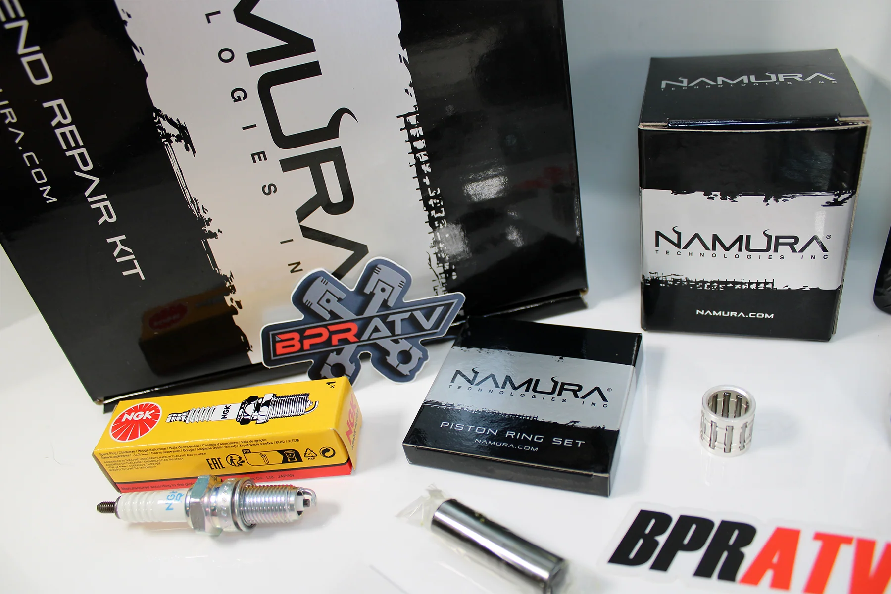 Kawasaki KFX80 KFX 80 Cylinder Head Namura Piston Gasket NGK Top End Rebuild Kit - Image 4