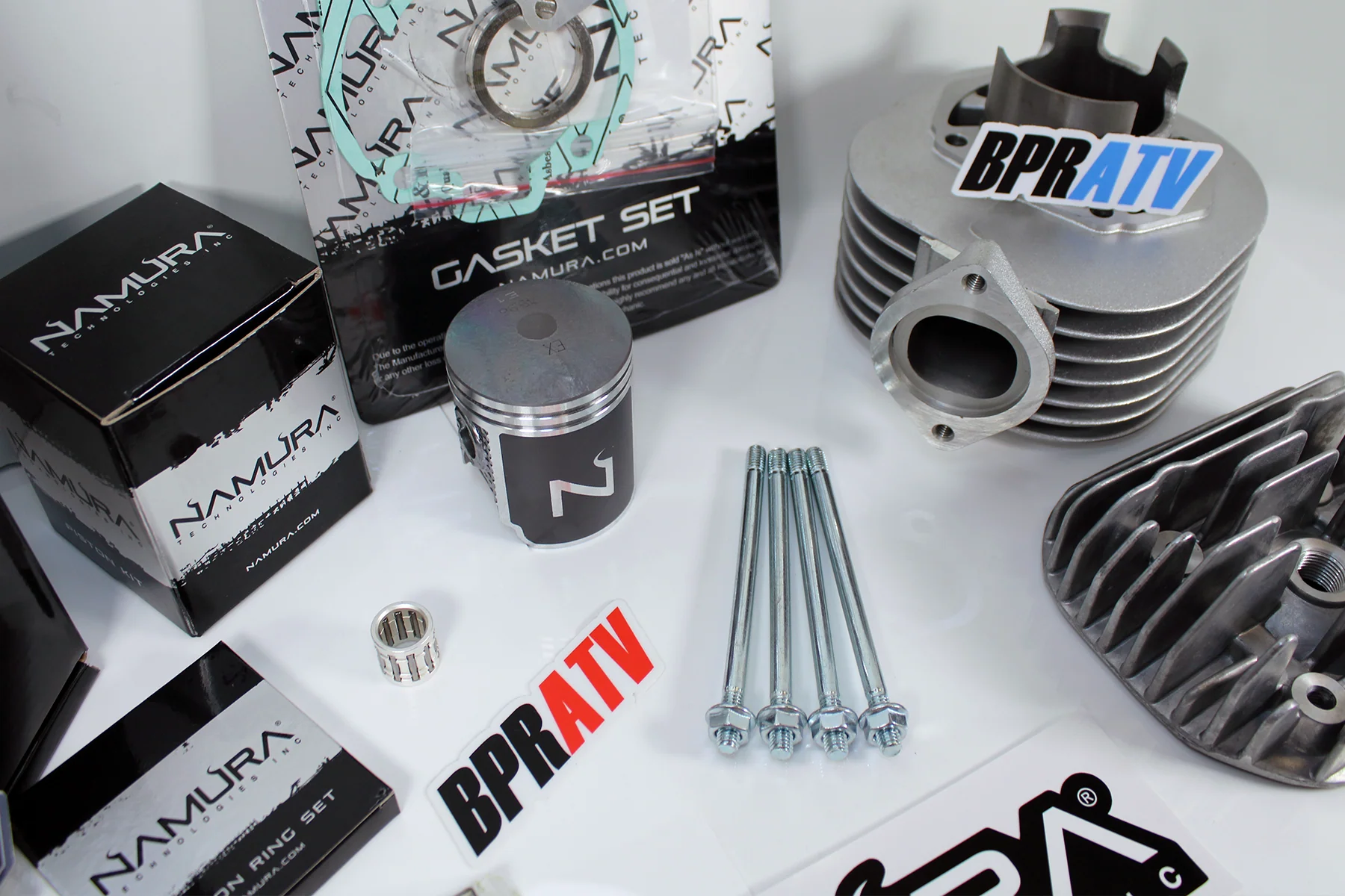 Kawasaki KFX80 KFX 80 Cylinder Head Namura Piston Gasket NGK Top End Rebuild Kit - Image 5