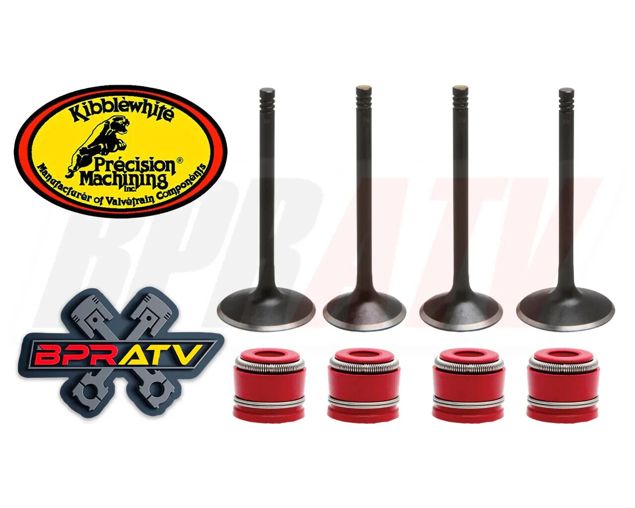 Kawasaki KLX 450R Valves Kit Kibblewhite Stainless Steel + Red Viton Seals 08-20 - Image 12