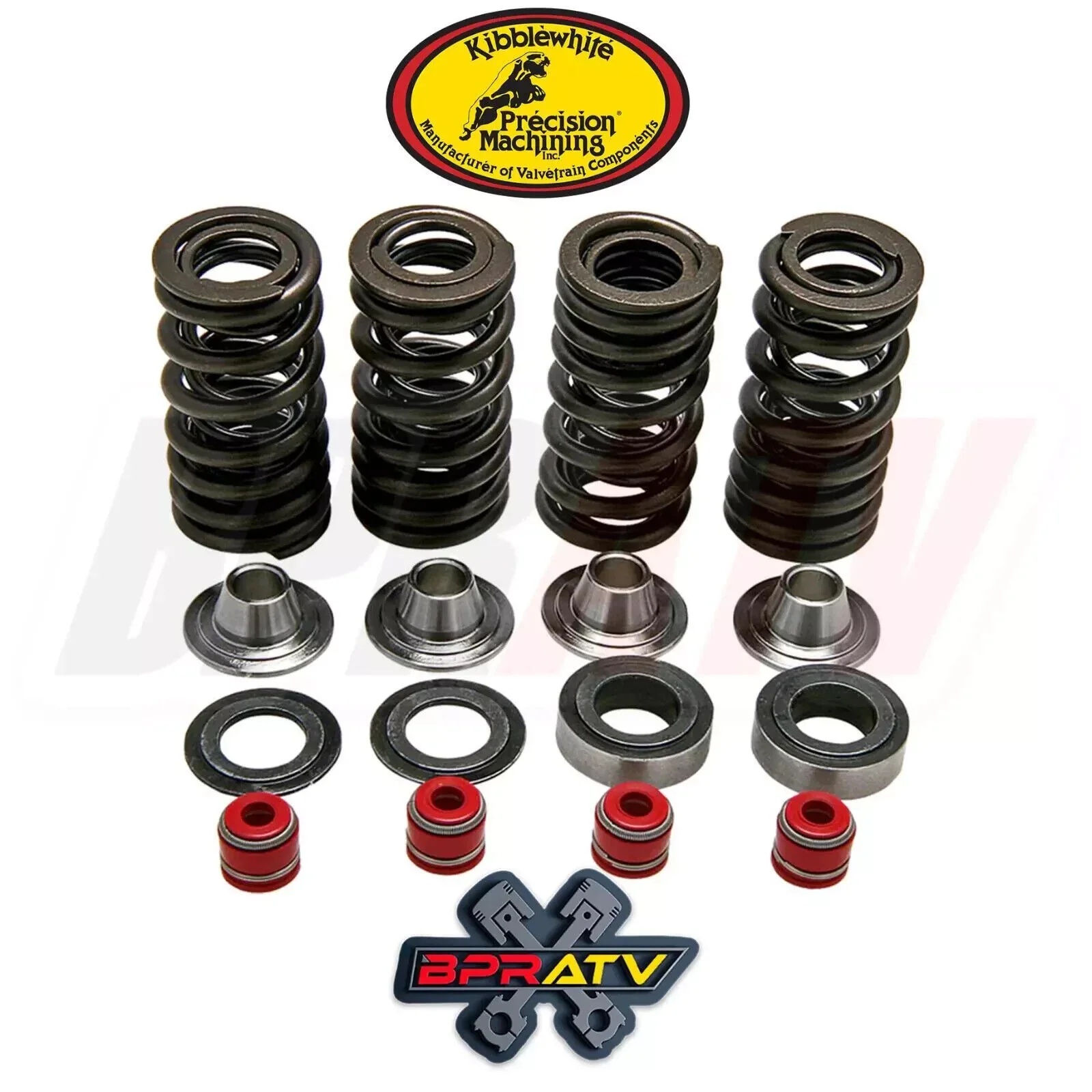 Kawasaki KLX300R KLX 300 Kibblewhite Head Intake Exhaust Valve Springs RED Seals - Image 16