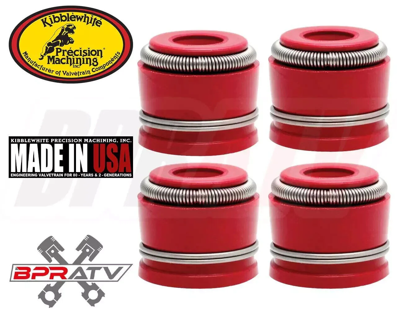 Kawasaki KLX300R KLX 300R Kibblewhite Valves Titanium Spring Kit Viton RED Seals - Image 9