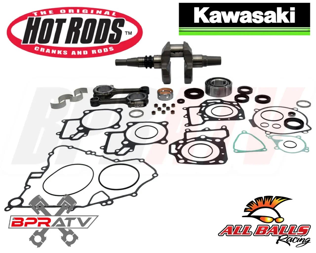 Kawasaki KVF750 Brute Force Hot Rods Bottom End Engine Rebuild Kit CBK0215 12-20 - Image 3