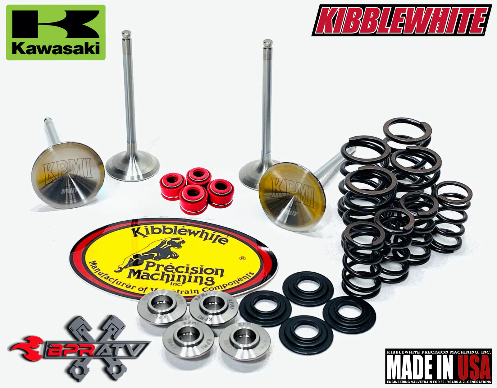 Kawasaki KX250F KX 250F Kibblewhite Head Intake & Exhaust Valves Seals Springs - Image 3