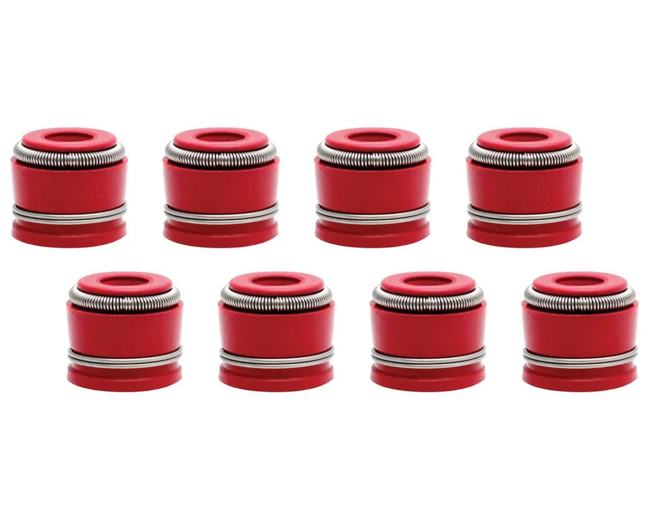 Kawasaki Prairie 700 Kibblewhite RED Viton Valve Stem Guide Seals Seal Set 8 Kit - Image 10