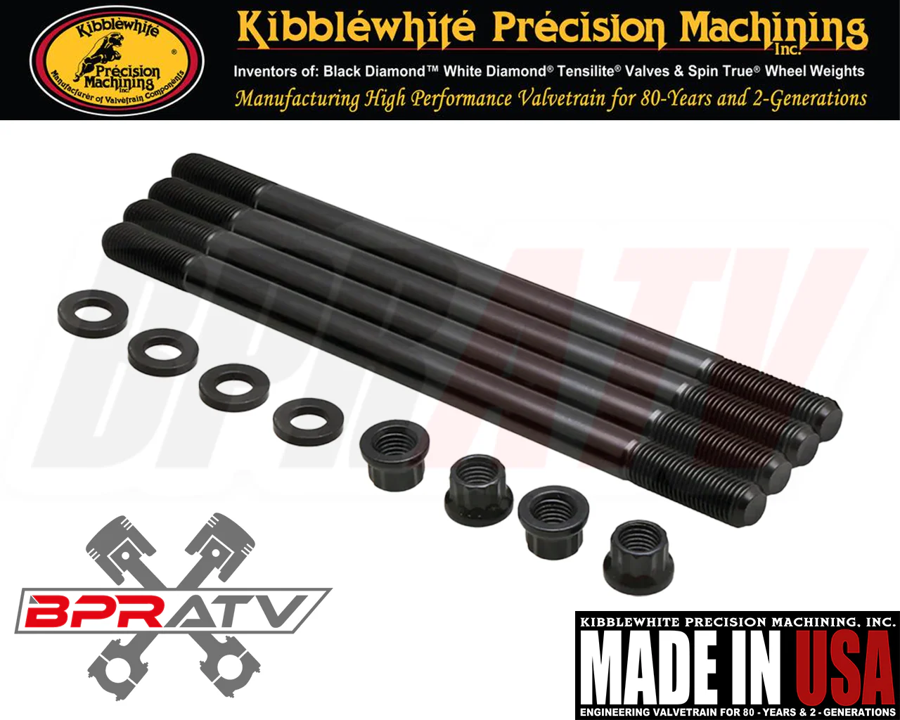 Kibblewhite 82-83500 Head Stud Kit Polaris 570 Ranger RZR Sportsman Heavy Duty🔩 - Image 8