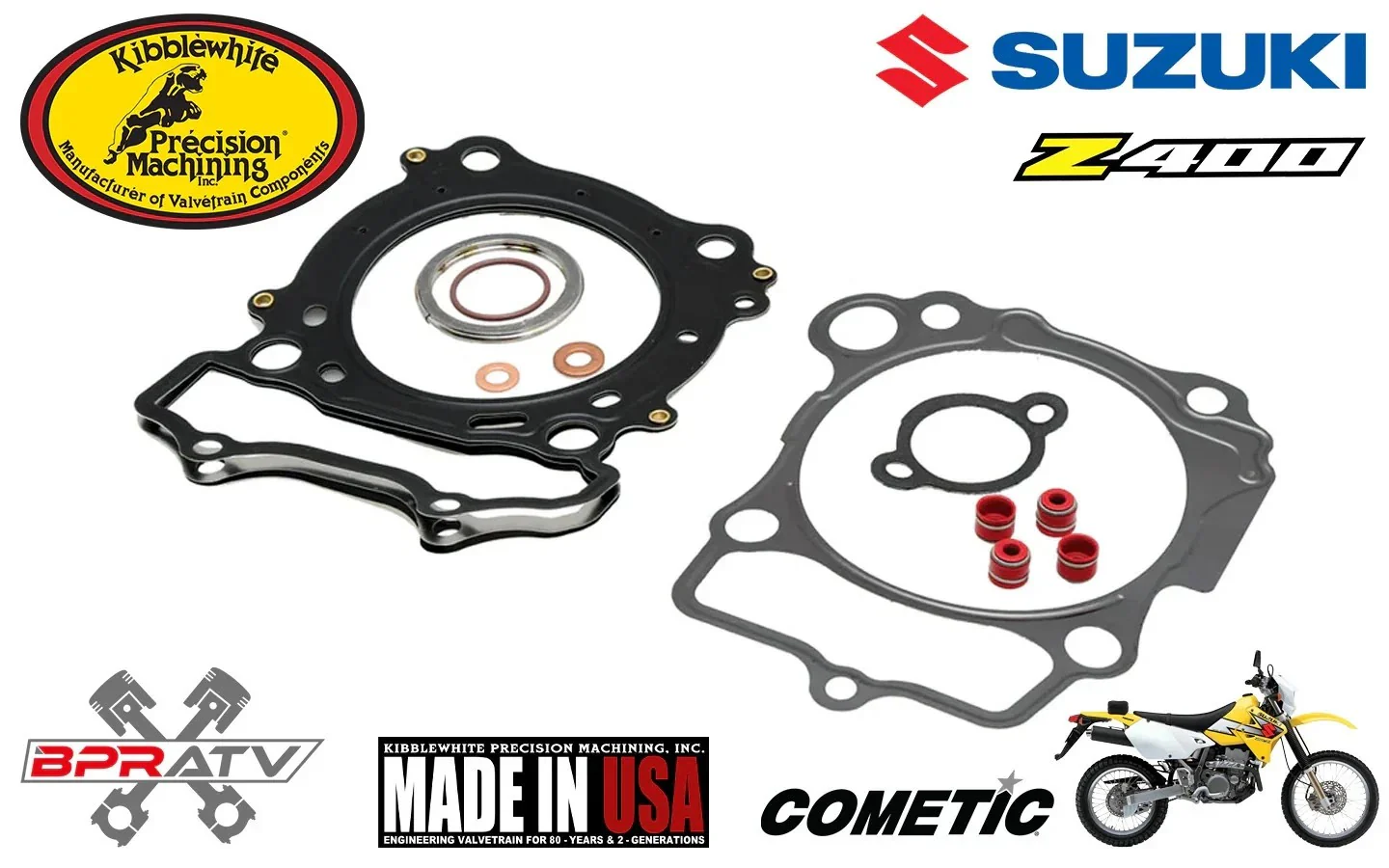 00-25 Suzuki DRZ400 DRZ 400 Kibblewhite Valves Springs Cylinder Head Service Kit - Image 5