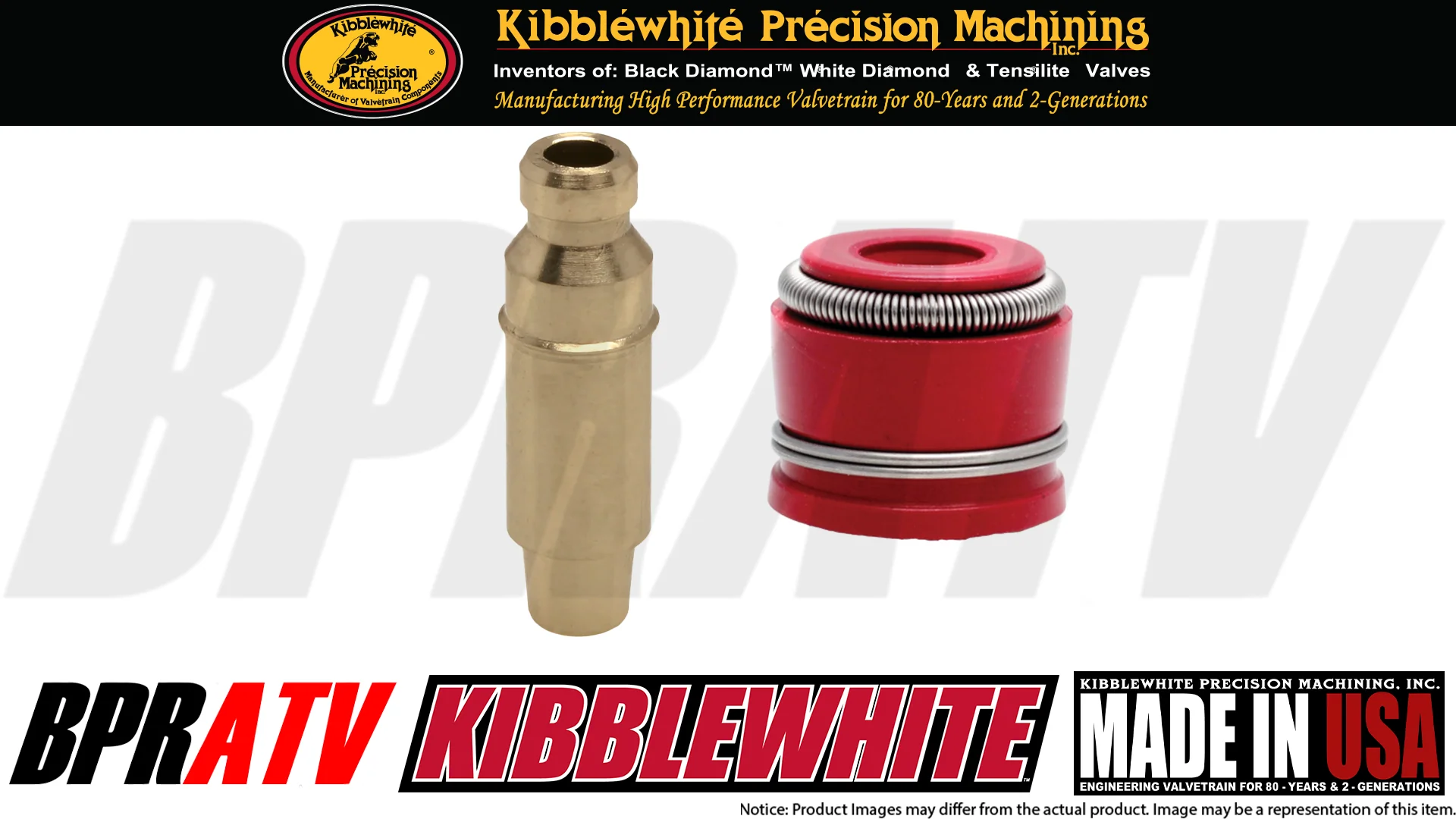 Kibblewhite Intake and Exhaust Valve Guides and Seals For Yamaha Raptor 250 250R - Image 6