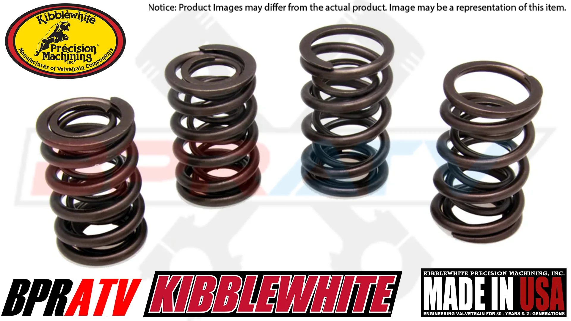 Kibblewhite Titanium Racing Spring Kit 93-98 Suzuki GSX-R R1100W 93-95 GSX-R750W - Image 7