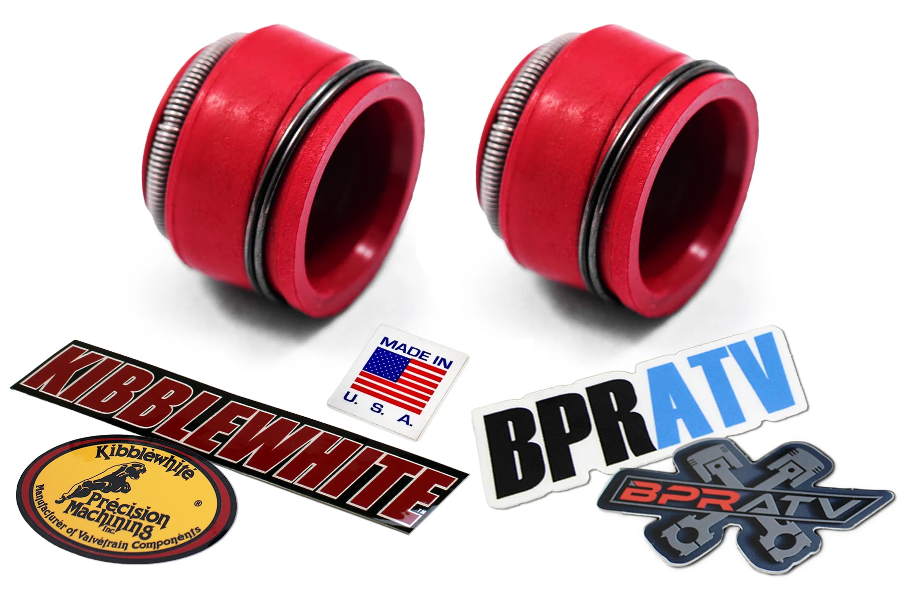 Kibblewhite Valve Guides RED Seals Kit KFX400 LTZ400 DRZ400 OEM Replacement NEW! - Image 15