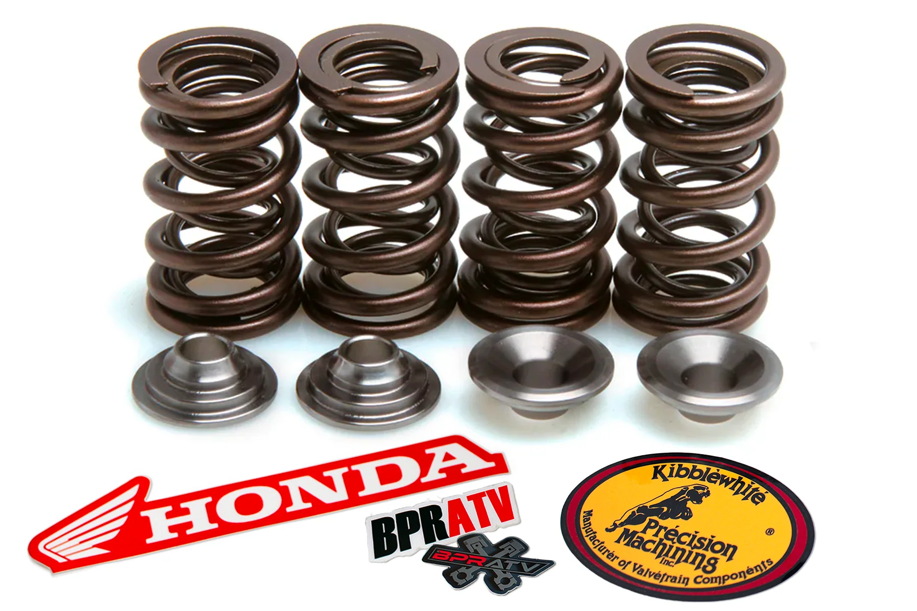 Kibblewhite Valve Kit Honda ATC350X 1985 1986 RED Seals & Titanium Retainers OEM - Image 4