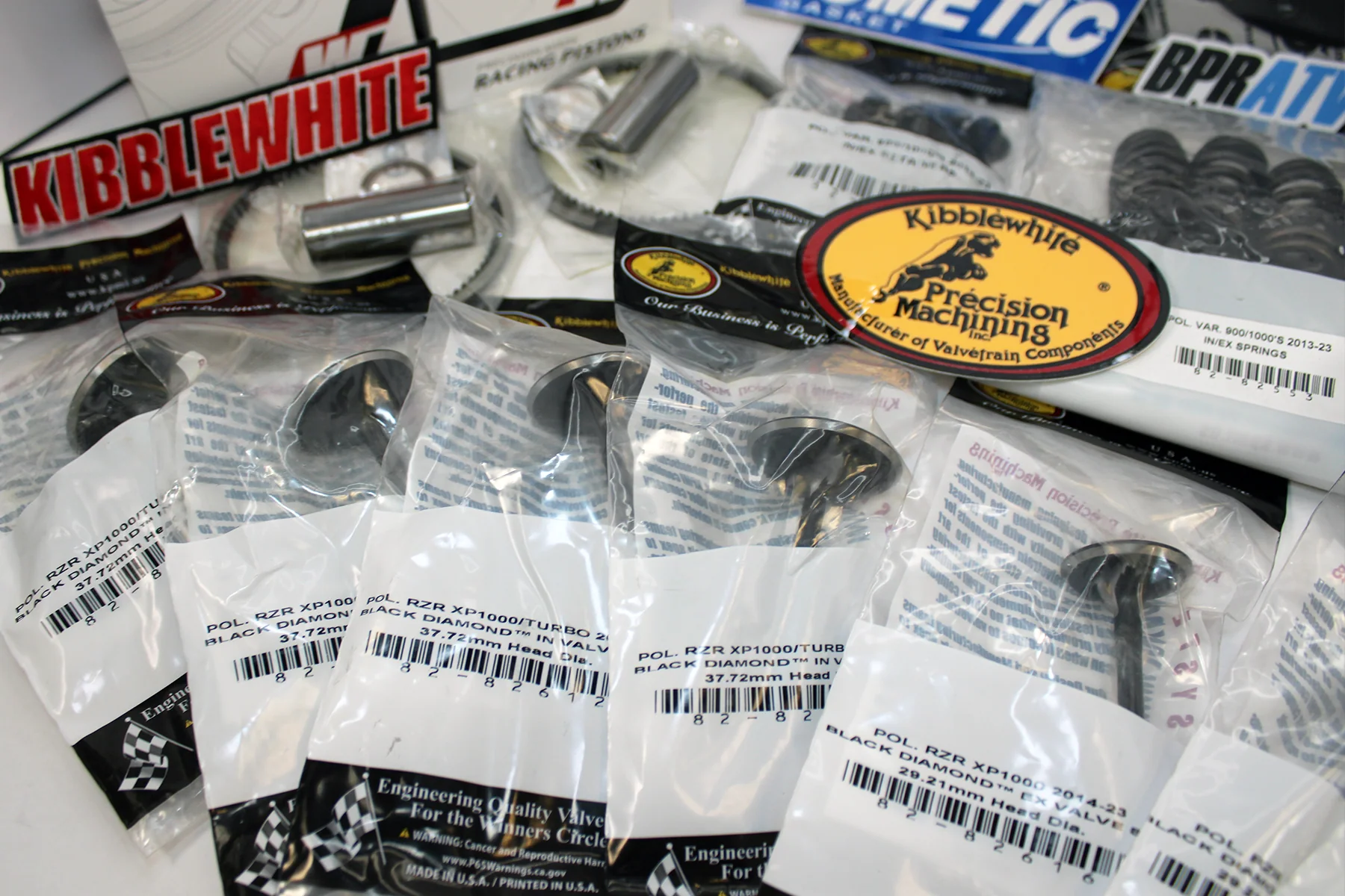 Kibblewhite Valves Head Service Kit Wiseco Pistons Cylinder For Polaris RZR 1000 - Image 11