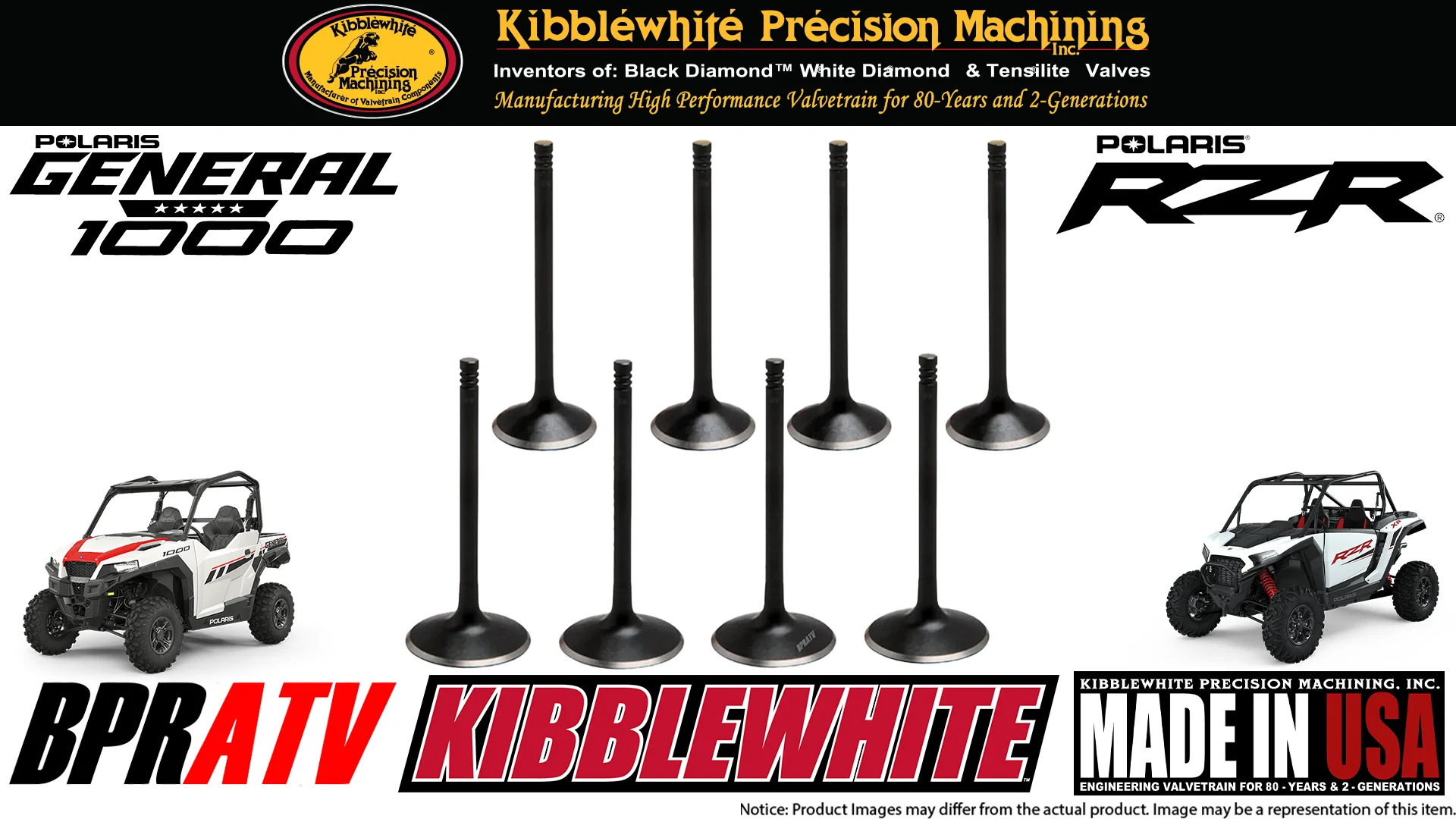 Kibblewhite Valves Head Service Wiseco Pistons Cylinder Kit For Polaris RZR RS1 - Image 6