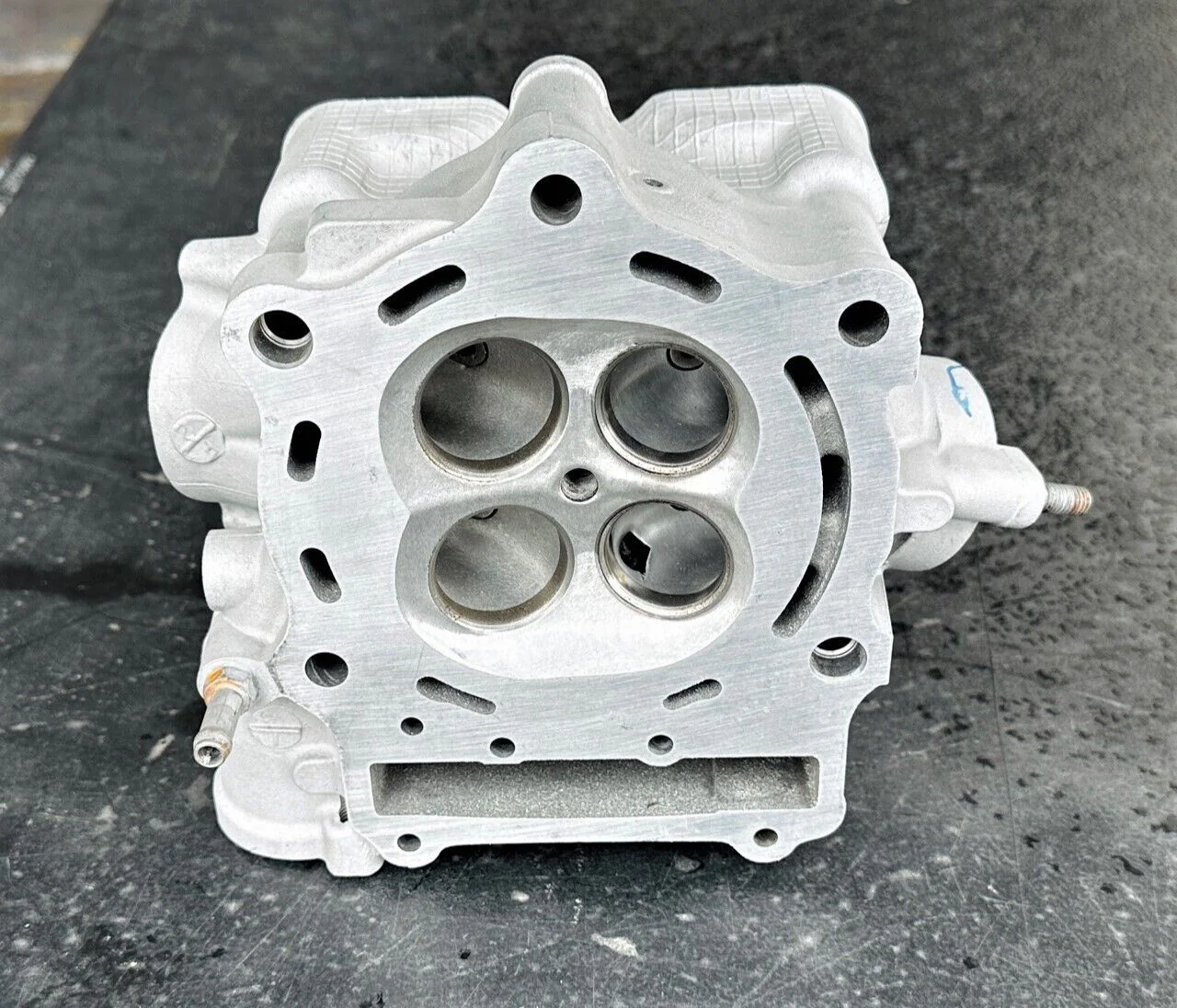 King Quad 700 750 Cylinder Head Assembly Ported Porting Valves Springs Assembled - Image 3