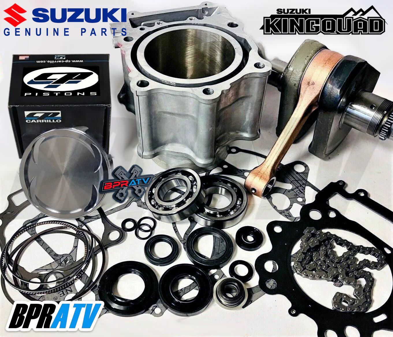 King Quad LT-A LTA 750 750X Complete Rebuilt Motor Engine Rebuild Redo Parts Kit - Image 8